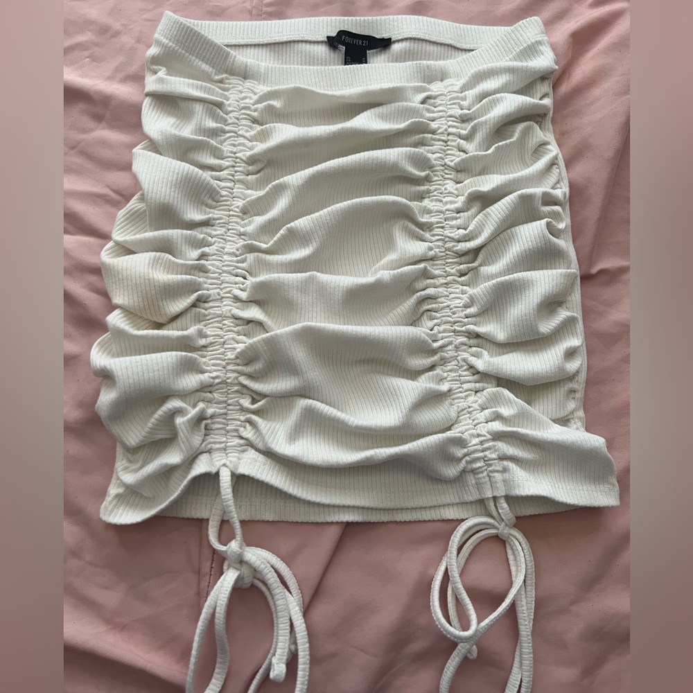 white skirt